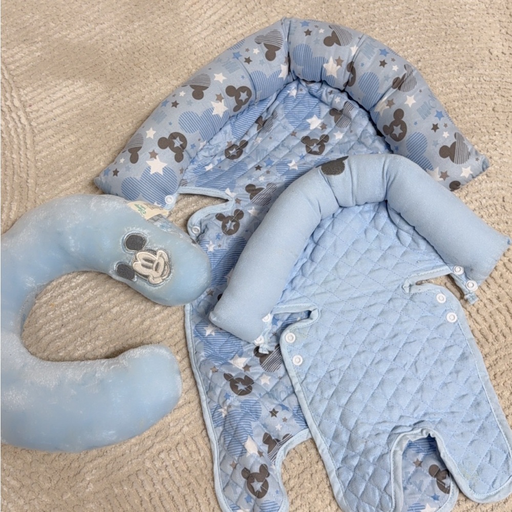 Mickey mouse blue head rest head support pillow